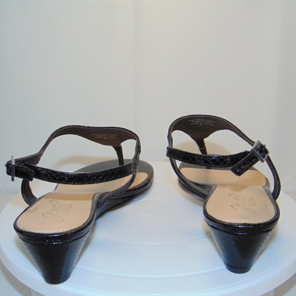 Jewel Badgley Mischka Blk Sandals Size 8 - Picture 4 of 8